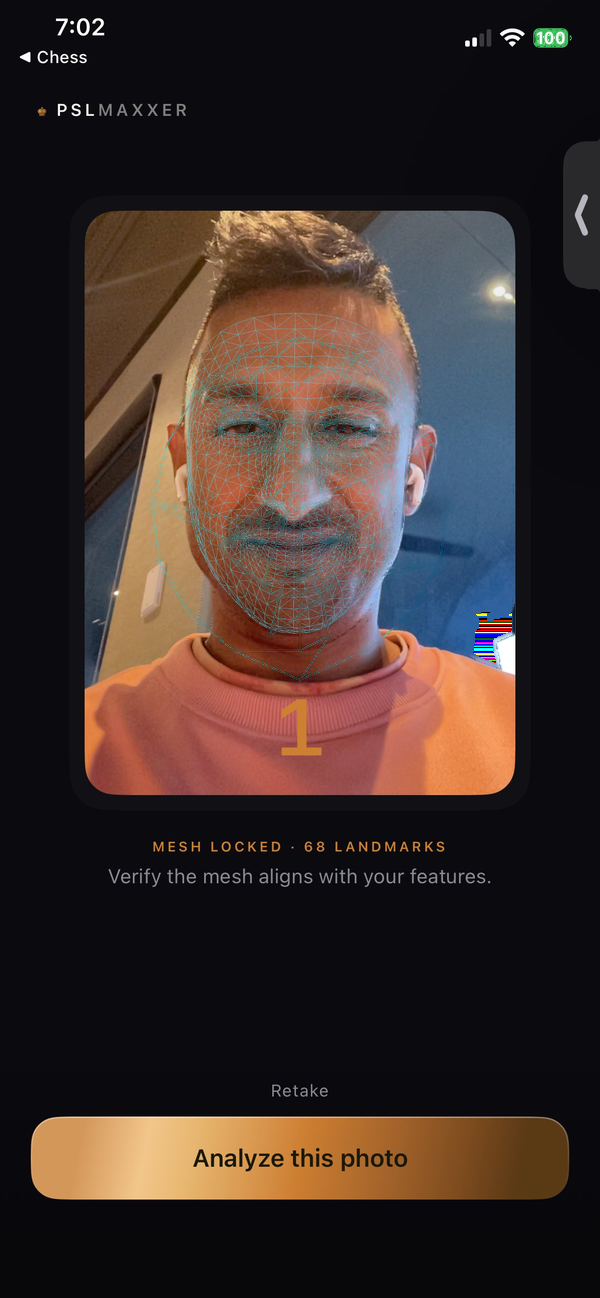 PSLmaxxer face scan